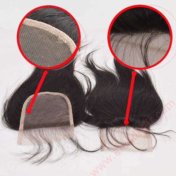 silky straight lace closure